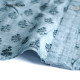 Sunny clouds cotton flared sleeve print style mid-length shirt