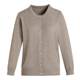 Middle-aged and elderly women's autumn knitted thin cardigan fashionable sweater coat 50-year-old mother's spring and autumn sweater short jacket
