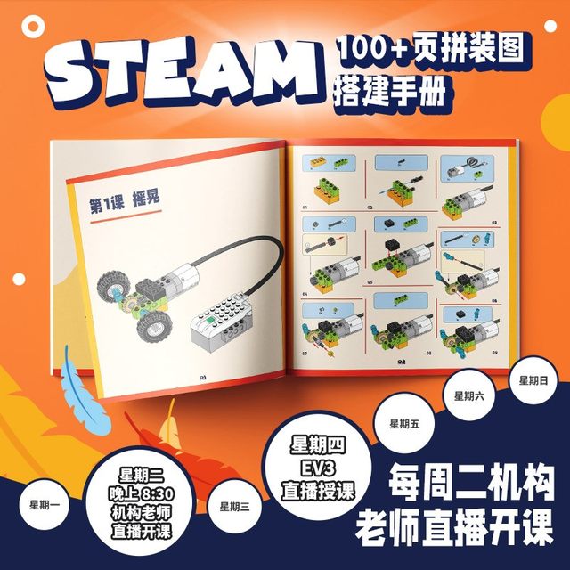 Wedo programming building blocks 2.0 building scratch electric teaching aid set science and education robot 4530 elementary school students