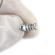 SHINMA original F-136 titanium alloy pole titanium steel fish bone thread threading stereo earrings ears and ears nails nails
