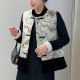 New Chinese style embroidered short vest jacket for women 2025 spring and autumn clothes new style buckle versatile national style top