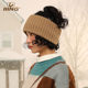 IING hat control winter sports knitted autumn and winter daily wearing wool head hoop wide edge head hoop solid color hair