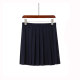 Japanese JK pleated skirt Spring and Autumn YK uniform short skirt women orthodox high waist cyan color college style skirt commuting pure color