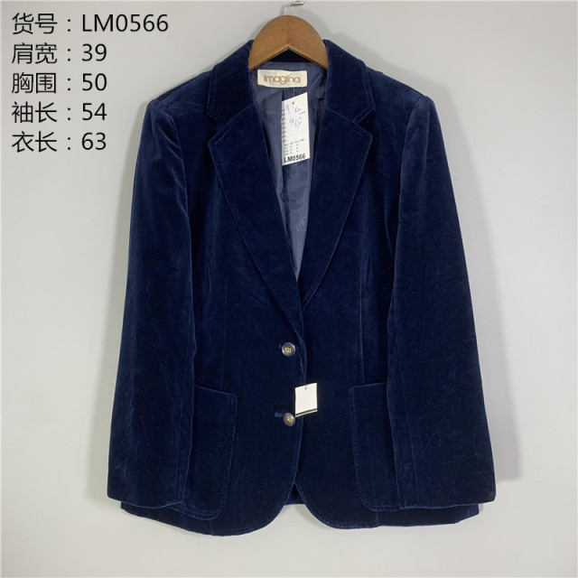 Vintage autumn Japanese retro literary British style lady temperament elegant formal velvet suit