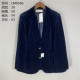 Vintage autumn Japanese retro literary British style lady temperament elegant formal velvet suit