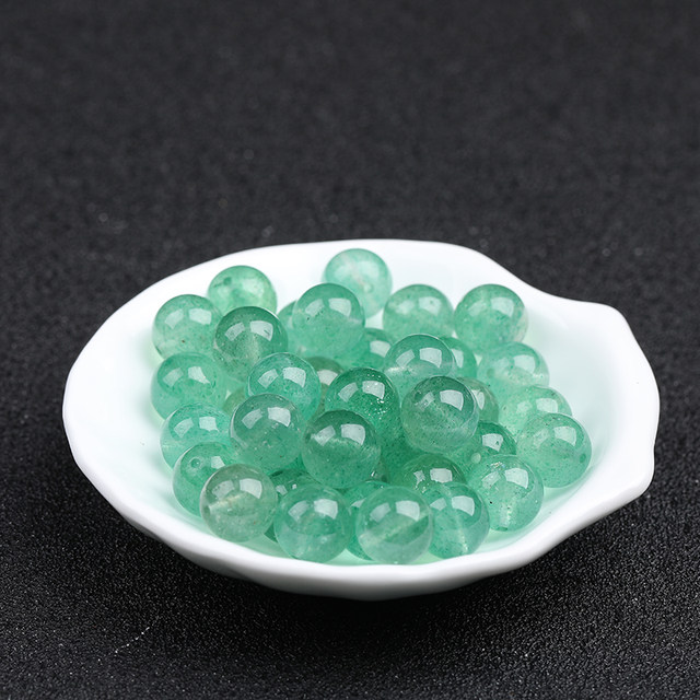 7A Green Strawberry Crystal Beads Bracelet Women's Bracelet Necklace Diy Handmade Accessories Crystal Jewelry Duobao Beads