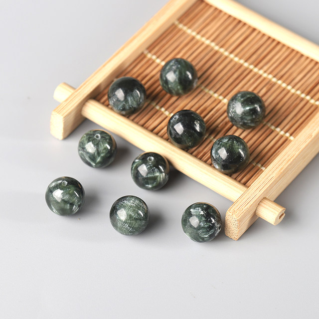 7A natural green dragon crystal loose bead bracelet for men and women DIY handmade bracelet crystal multi-treasure necklace purple dragon crystal