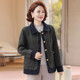 Mom's winter woolen coat fashionable quilted woolen coat 2025 new style autumn and winter light cotton coat for middle-aged and elderly women