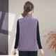 Double-sided polar fleece vest for middle-aged and elderly women in autumn and winter new all-in-one fleece vest mother's wear fleece vest