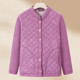 Middle-aged mothers wear velvet jacket for women's clothing, cardigan, warm and thick top for middle-aged and elderly people with small cotton jacket
