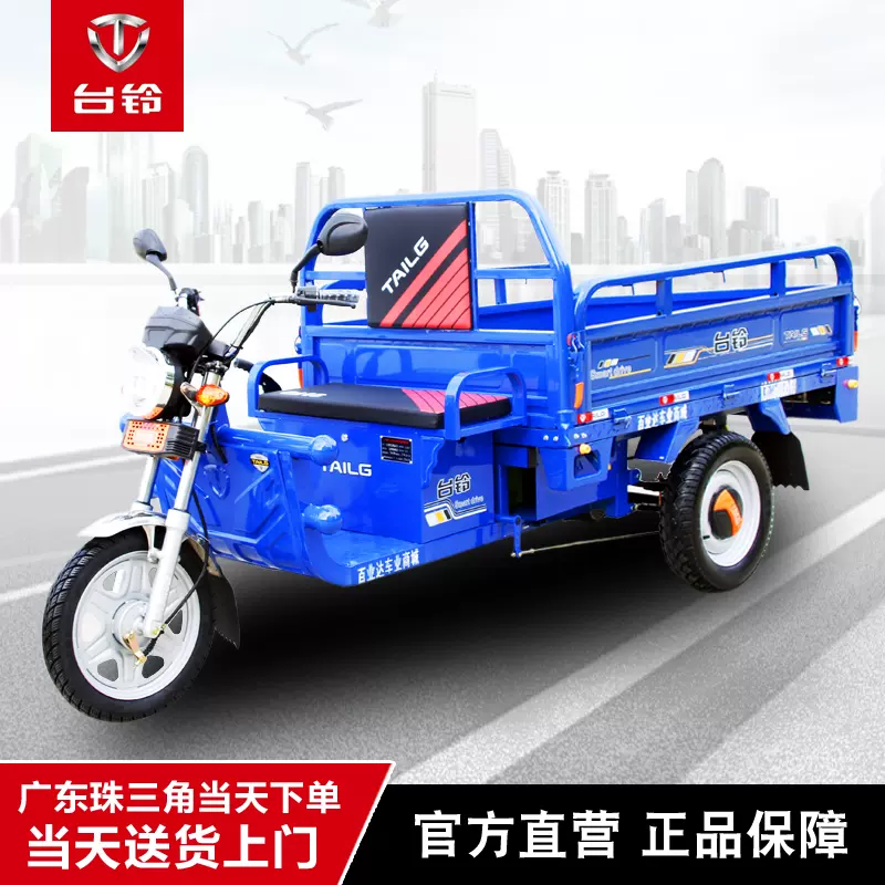 电动三轮车货运电动车装货车载重王台铃农用家用小型爬坡王快递