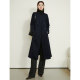 
Late white 2025 spring outfit new fashionable simple casual temperament jacket solid color wool long coat for women