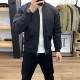 Thin coat men's stand -up collar leisure versatile fashion 2025 spring and autumn short baseball uniform top