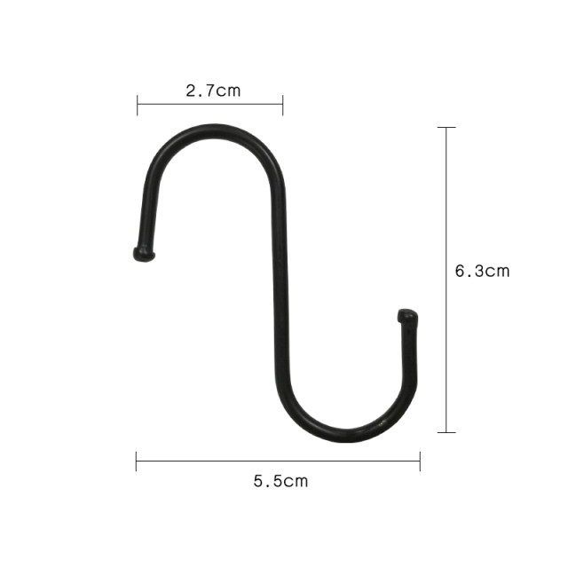 Fall in love with the garden home and gardening supplies accessories S-shaped hooks, a set of 6 pieces, included with the order