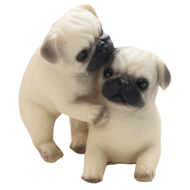 Cute little puppy ornaments simulated puppies puppies doll office desktop gardening car car decoration