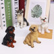 Simulated puppy ornaments Husky West Highland model crafts desktop office flower gardening car interior decorations