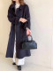 New autumn and winter double-sided cashmere coat for women's mid-length Korean version 100% Australian wool handmade wool wool coat loose