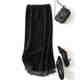 Sequenant net gauze stitching fishtail skirt velvet body skirt female autumn and winter high waist bag hip skirt loose waist and thin waist one step skirt
