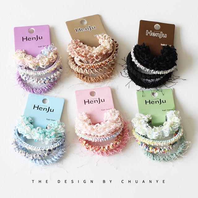 Kawano knitted hemp rope hair rope for women 2025 new high-end head rope tie hair rubber band high elastic durable hair ring