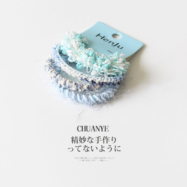 Kawano knitted hemp rope hair rope for women 2025 new high-end head rope tie hair rubber band high elastic durable hair ring