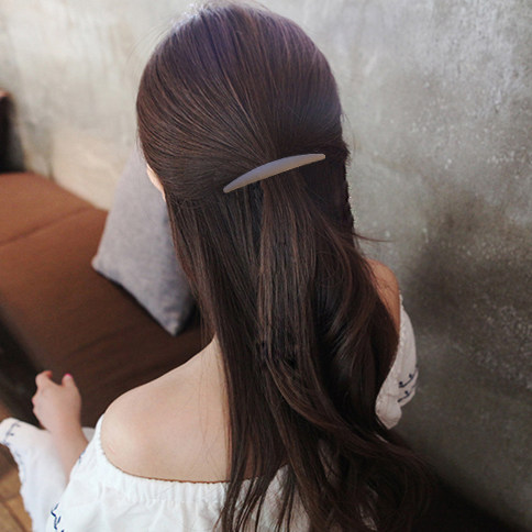 Korean fine semi -semi -tie hair clip, a word clip, the back of the head, the top clip of the spring clip, the horizontal clip, the horsetail folder bangs clip