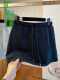 
Large size fat girl French high-end feel loose and casual high waist A-line sports short skirt for women's summer sweet and spicy hip skirt