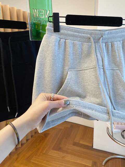 
Large size fat girl French high-end feel loose and casual high waist A-line sports short skirt for women's summer sweet and spicy hip skirt