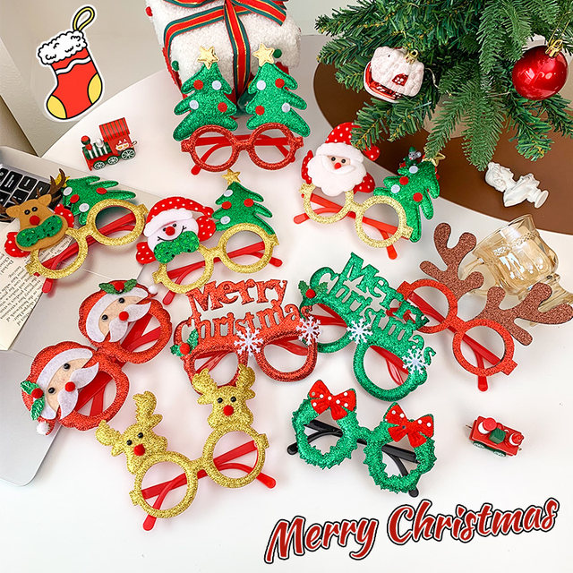 Christmas Funny Glasses Frame Santa Claus Personalized Decoration Adult Trendy Party Party Exaggerated Decorative Props