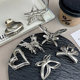 2025 new butterfly metal half-tied hairpin small hairpin back head clip female high-end shark chuck headdress