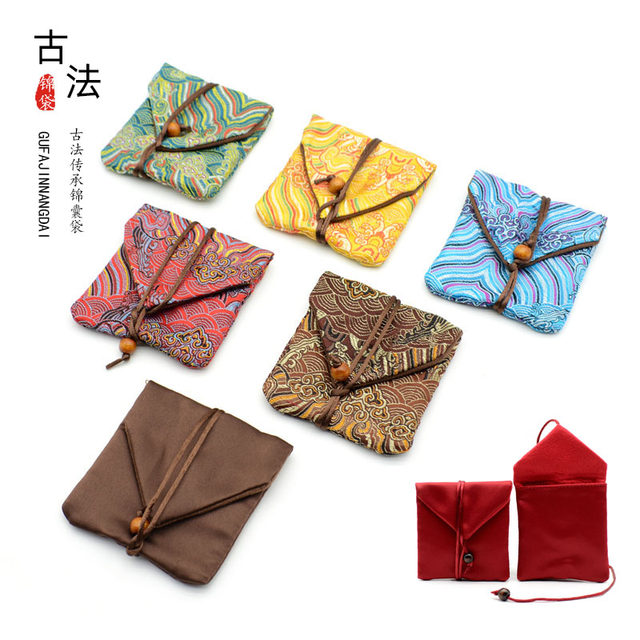 Jewelry zipper bag, pocket, ancient method, inheritance inner bag, pendant ring, bracelet, bracelet, bracelet, jewelry packaging bag