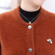 Mom's autumn and winter thick short mink sweater cardigan middle-aged and elderly women's mink sweater coat women's cashmere jacket
