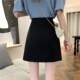 Irregular A -line suit skirt women's summer split skirt small black skirt new high -waisted short skirt bag hip skirt
