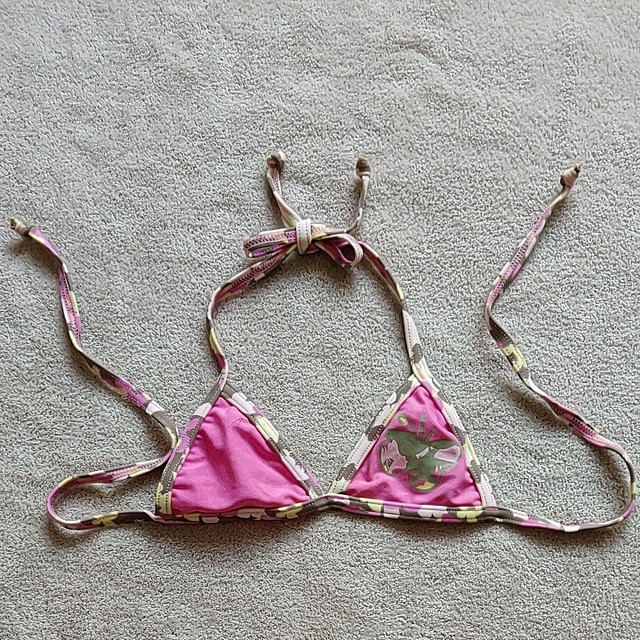 
F578 foreign trade original high quality fashion retro print girls triangle cup bikini swimsuit special price