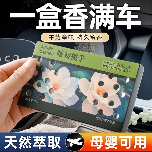 2025 car aromatherapy brick new balm long-lasting fragrance high-end fragrance solid car odor removal