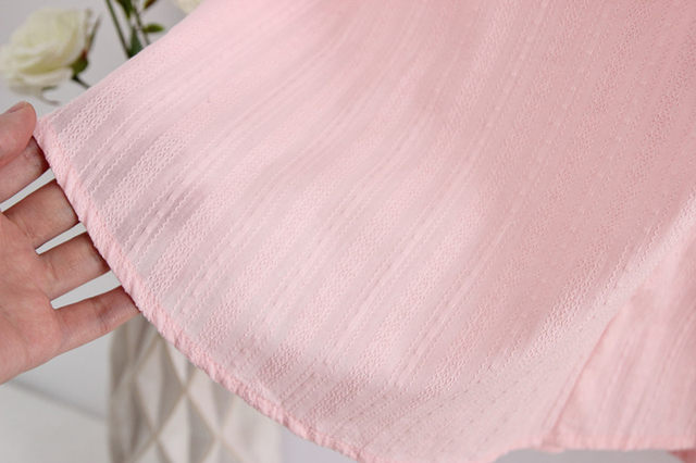 Homemade Pink Sweet Pocket Cotton Blossom Skirt Female 2025 Spring and Summer Small High -waist A -line Skirt