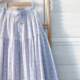 Homemade sweet purple skirt embroidered small floral slim long skirt for women in spring and summer high-waisted forest A-line skirt
