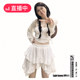 Korean style large-size summer sweet style elastic waist lace irregular cake skirt versatile age-reducing short skirt skirt women