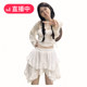 Korean style large-size summer sweet style elastic waist lace irregular cake skirt versatile age-reducing short skirt skirt women