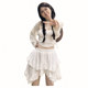 Korean style large-size summer sweet style elastic waist lace irregular cake skirt versatile age-reducing short skirt skirt women
