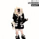 Navy neck Abipunk lazy Japanese black and white cute furry sailor neck sweater jacket