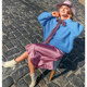 Rose gold triangular skirt female short mid -length skirt satin, fishtail high -end large size A -line high -level high -level
