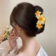 2025 new candy color flowers grab the back of the head hair grab large size clip high-end shark chuck hair accessories