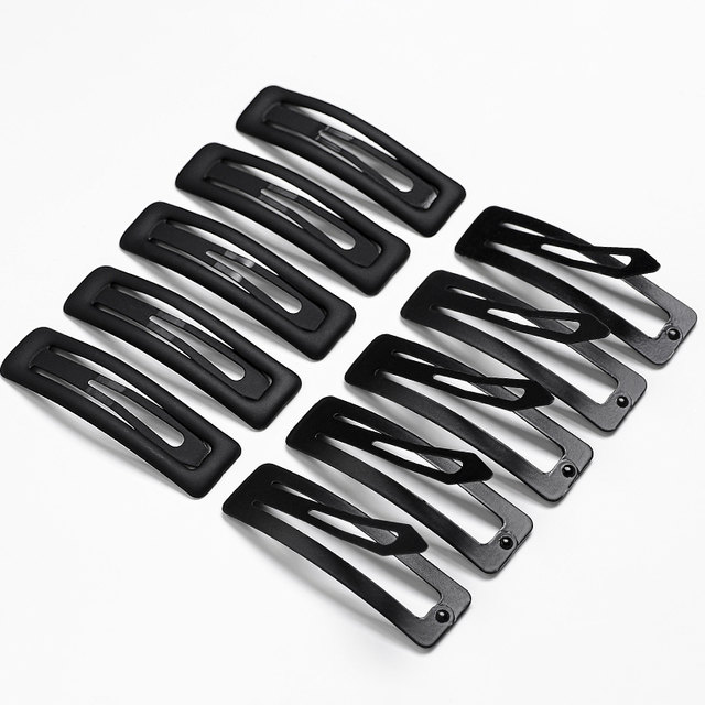 Black hairpin for women 2025 new style for haircuts on the back of the head, one-shaped clip for versatile side bangs, hairpin for women