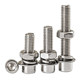 201 Stainless Steel Hexagon Screws and Nuts Set Complete Cylindrical Head Bolts M3M4M5M6M8M10M12mm
