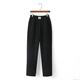 2025 new high-waist elastic waist loose casual large-size trousers for middle-aged and elderly people