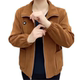 2025 new corduroy jacket mother autumn thickened jacket middle-aged and elderly spring and autumn long-sleeved large-size top