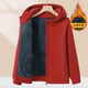 Middle-aged and elderly hooded fleece jacket mother autumn fleece sweatshirt grandma winter lamb velvet warm top