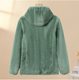 2025 new hooded fleece jacket middle-aged and elderly fleece sweatshirt mother autumn and winter lamb velvet jacket women