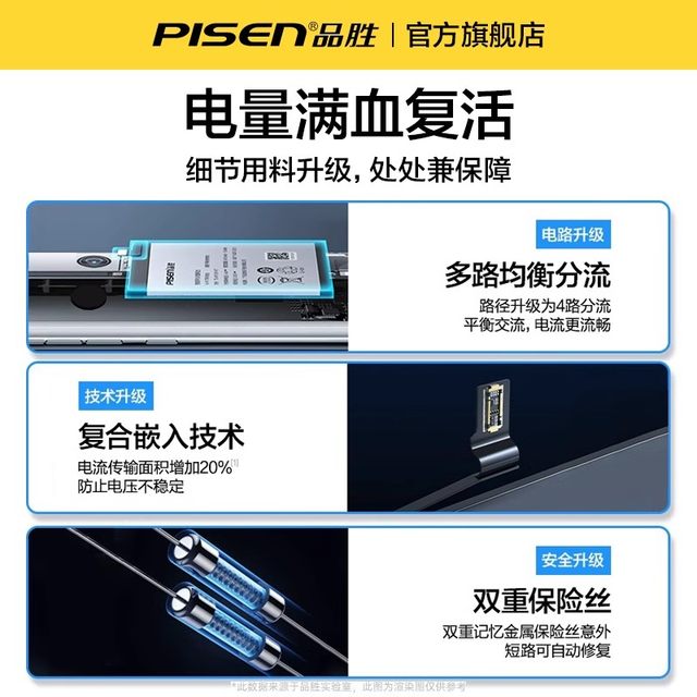 
Pinsheng is suitable for vivoX60 battery s9 mobile phone iqooneo5/8 mobile phone x80/x27/x90 original Z3/s6/S7/x21/x23 Symphony X30/x50/neo6se for neo7 neo8