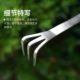 Special small rake for stainless steel bonsai, flower pot loose soil artifact, flower gardening tool, small scratch rake, three-claw rake